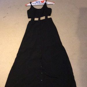 Black maxi dress
